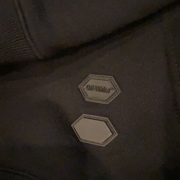 ✨HP✨ OFF-WHITE Industrial Black Zip Hoodie FW2020 - Picture 6 of 13
